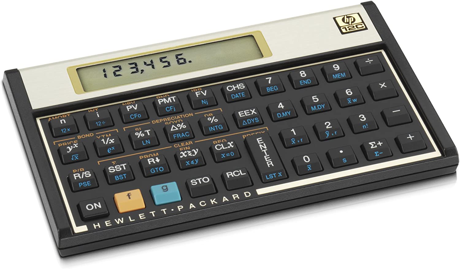 HP - (12C#ABA/ HP12C#INT) Financial Calculator - Black
