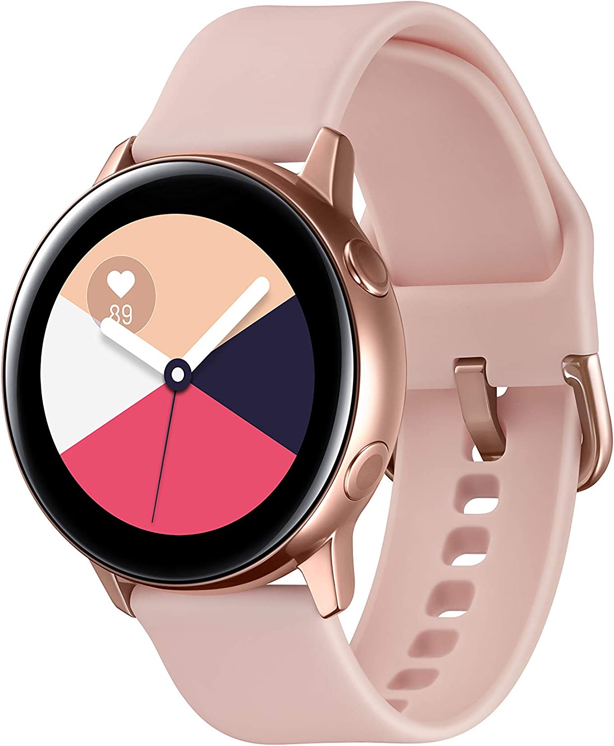 Samsung - SM-R500NZDAXAR Galaxy Watch Active Smartwatch 40mm Aluminum - Rose Gold