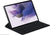 Samsung - EF-DT730UBEGUJ Galaxy Tab S8+, Tab S7 FE, Tab S7+ Slim Book Keyboard Cover - Mystic Black