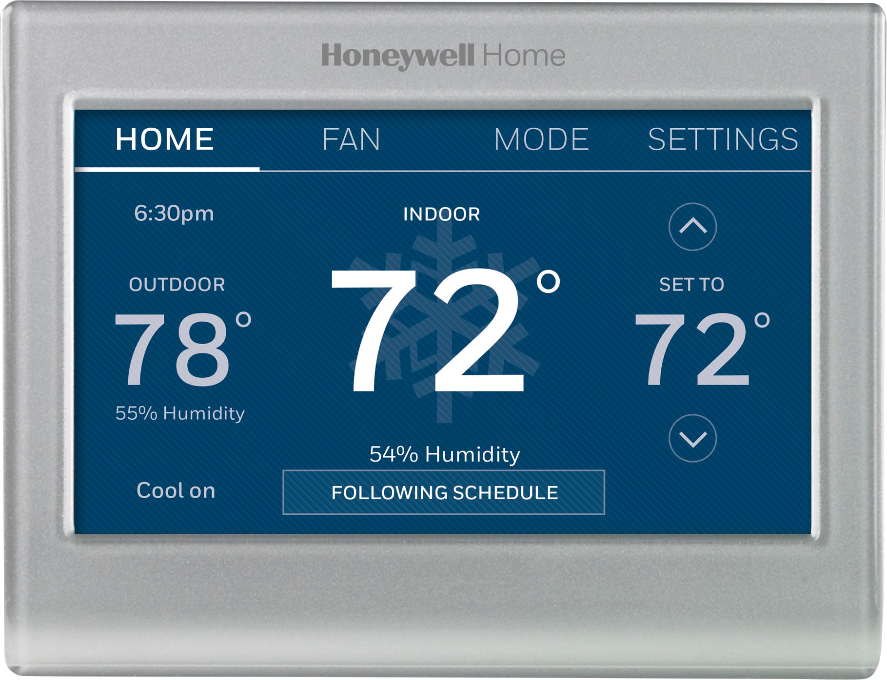 Honeywell Home - RTH9585WF Smart Color Thermostat with Wi-Fi Connectivity - Silver