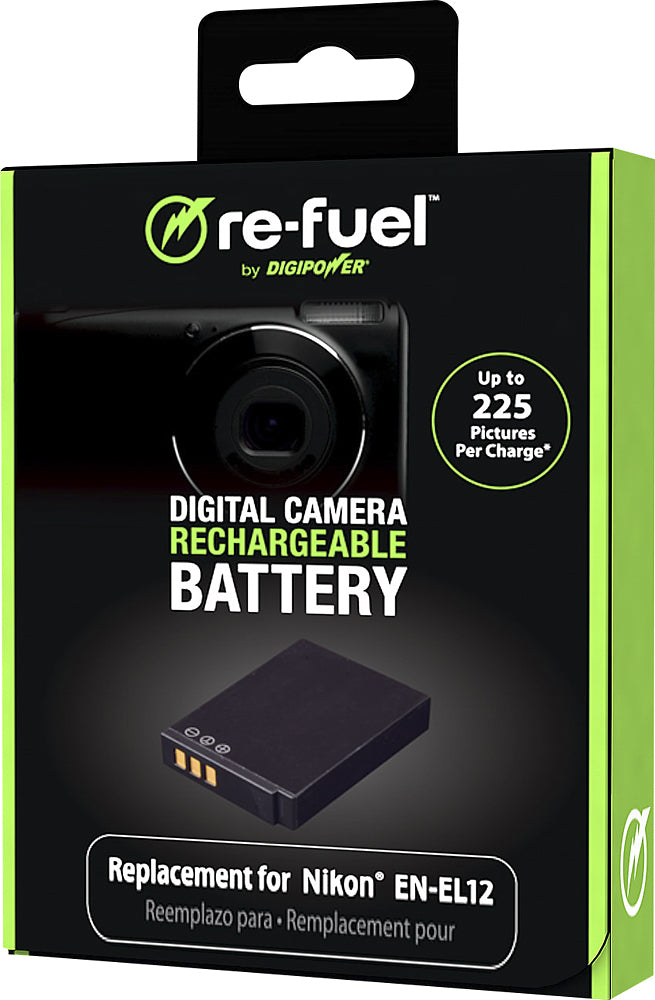Digipower - RF-NKL12 Digital Camera Replacement Battery for Nikon EN-EL12 Battery Pack - Multi