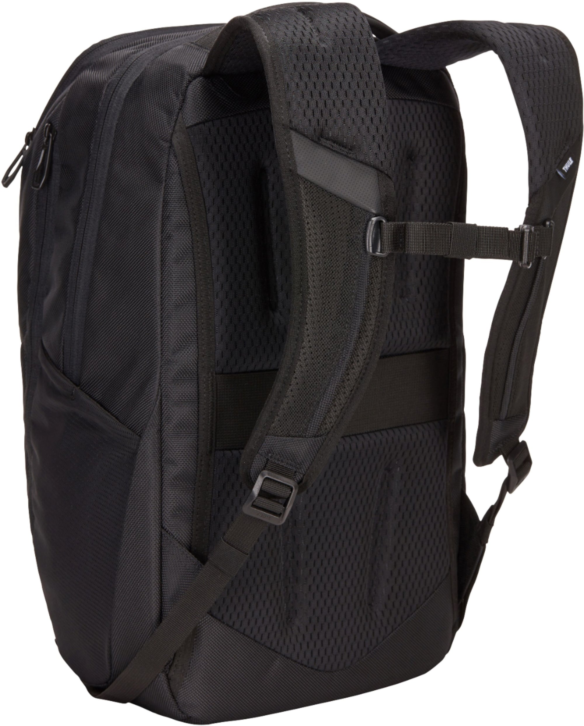 Thule - 3203965 Accent Backpack 23L Bundle for 15.6" Laptop w/ Subterra PowerShuttle, 10" Tablet Sleeve, SafeZone, & Water Bottle Holder- Black