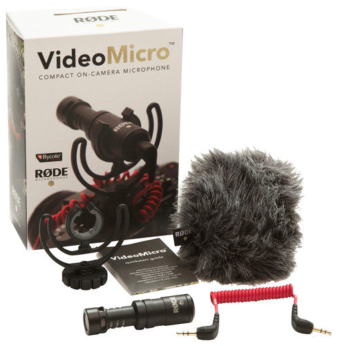 RØDE - ROD VIDEOMICRO On-Camera Cardioid Condenser Microphone - Black
