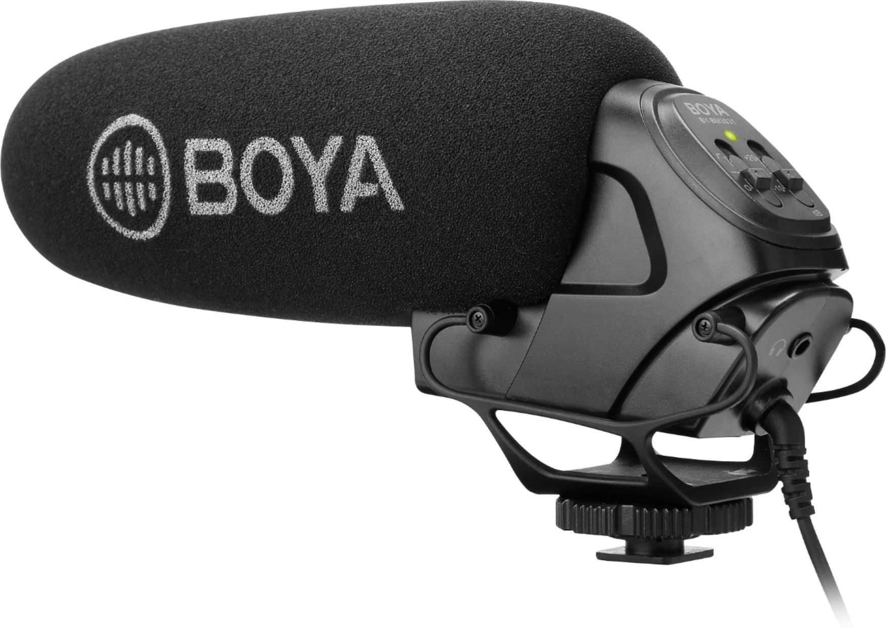 BOYA - BY-BM3031 Super Cardioid Directional on Camera Shotgun Microphone Semi-Pro - Black