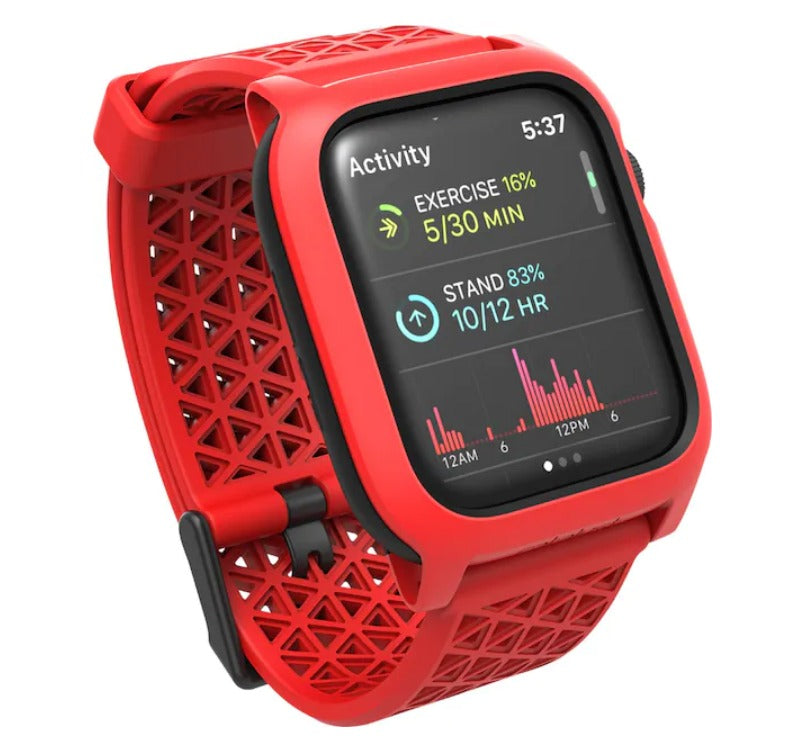 Catalyst - 53389BBR Band language and Waterproof Case for Apple Watch® 44mm - Red
