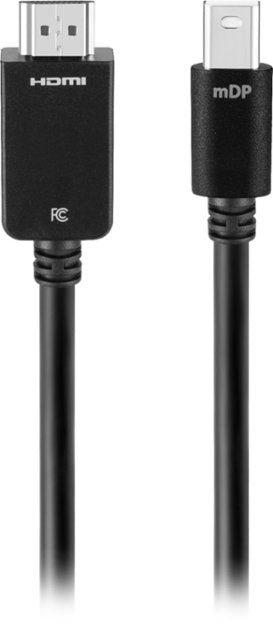 Best Buy essentials™ - BE-PCMDHD6 6' Mini DisplayPort to HDMI Cable - Black