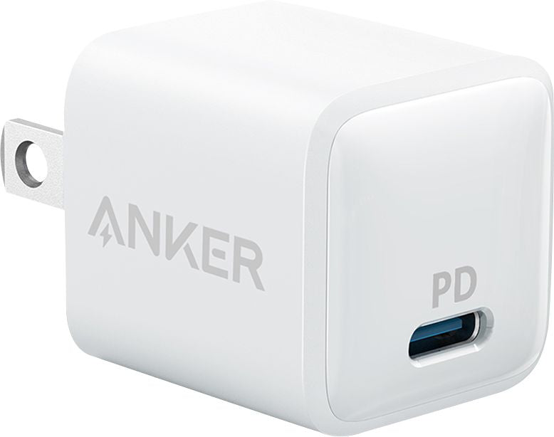 Anker - A2634J23-2 Powerport PD Nano 20W High Speed USB-C Wall Charger - White