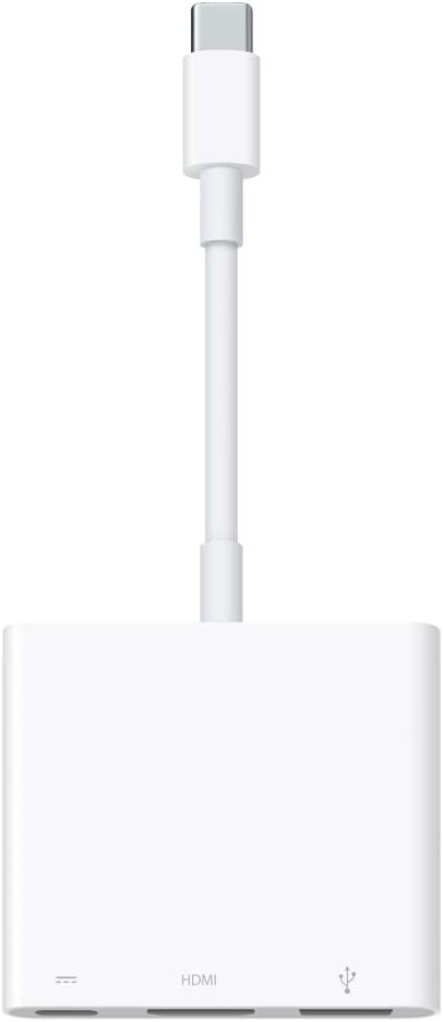 Apple - MUF82AM/A USB-C Digital AV Multiport Adapter - White