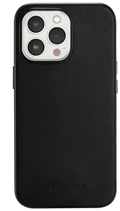 Platinum™ - PT-PRO13HLBL Horween Leather Case for iPhone 13 Pro - Black