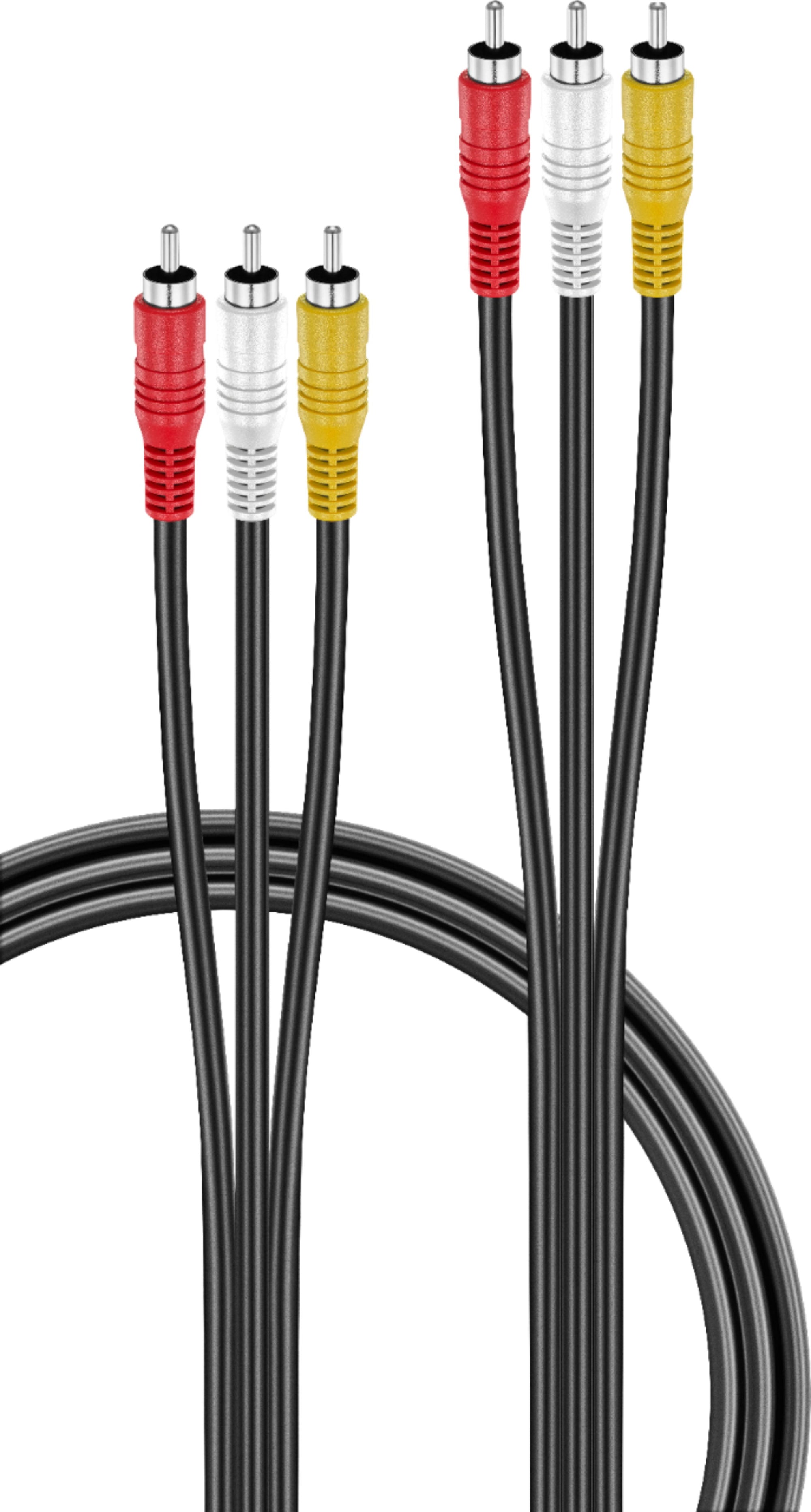 Insignia™ - NS-HZ5132 12' Composite A/V Cable - Black