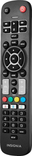 Insignia™ - NS-RMTEXB21 Replacement Remote for Insignia and Dynex TVs - Black