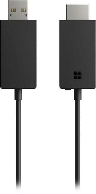Microsoft - P3Q-00001 Wireless Display Adapter V2 receiver - Dark-Titanium
