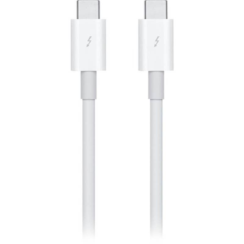 Apple - MQ4H2AM/A Thunderbolt 3 (USB-C) Cable (0.8 m) - White