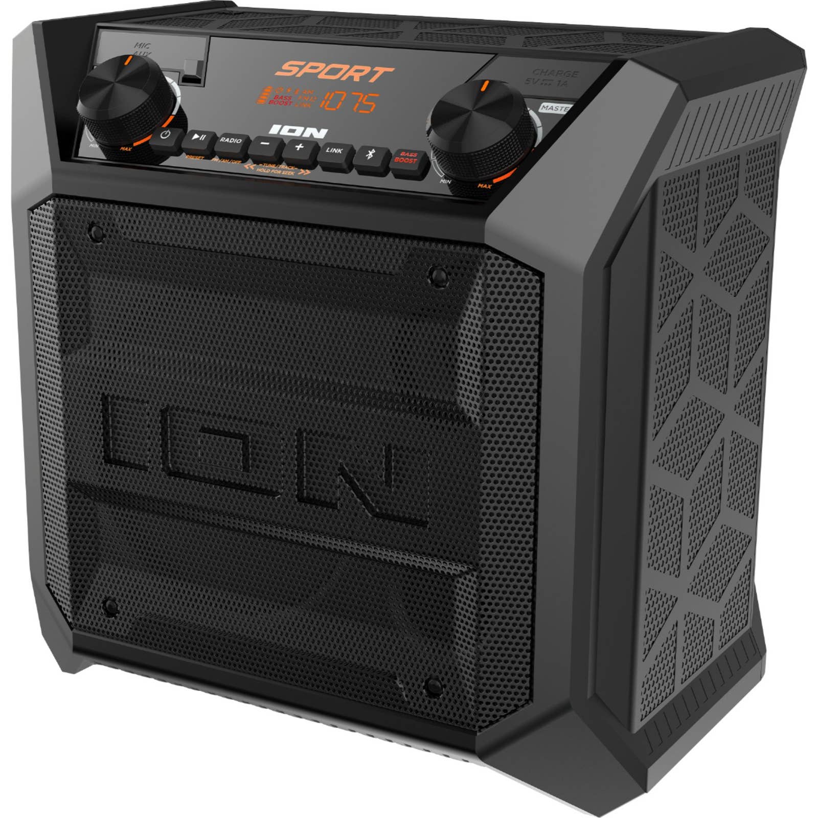 ION Audio - SPORTAXUS Sport Tailgate Portable PA Speaker - Black