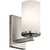 Kichler- ‎45495NI Crosby 9.25" 1 Light Wall Sconce with Satin Etched Cased Opal Brushed Nickel - White
