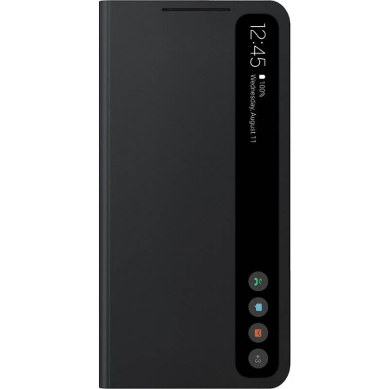 Samsung - EF-ZG990CBEGUS S-View Cover Case for Galaxy S21 FE 5G - Black