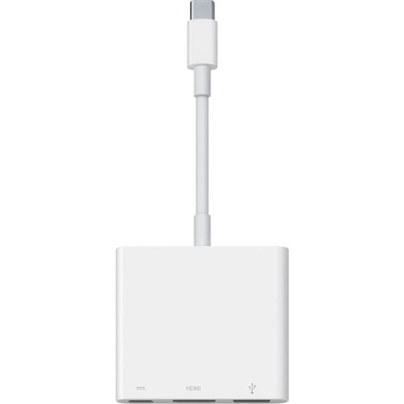 Apple - MUF82AM/A USB Type-C Digital AV Multiport Adapter - White