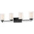 Minka Lavery - 6104-66 Parsons Studio Clear and Etched White Glass Cylinder Bath Vanity Wall Light Fixtures, 4 Light 400 Total Watts, 9"H x 33"W - Sand Coal