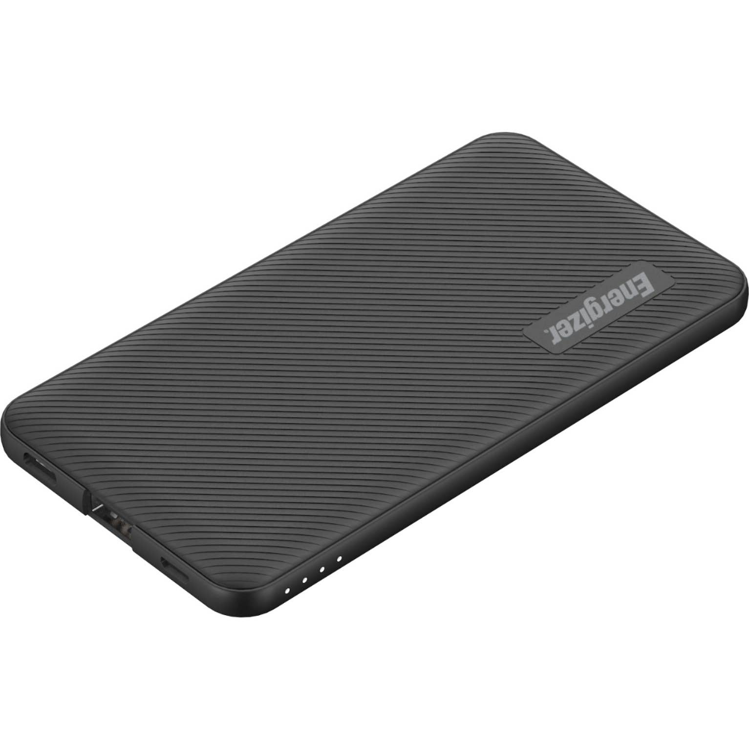 Energizer - MAX Ultra-Slim, High Speed Universal Portable Charger for Apple, Android, Google, Samsung & USB Enabled Devices - Black