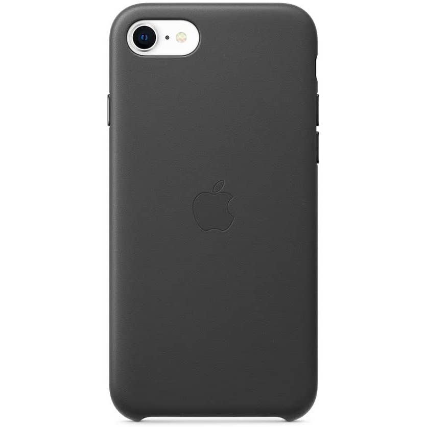 Apple - MXYM2ZM/A iPhone SE Leather Case - Black