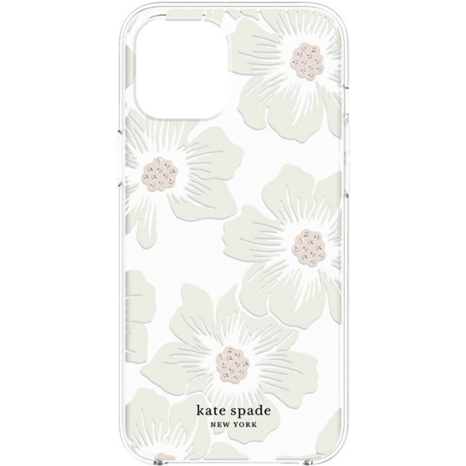 kate spade new york - Protective Hardshell Case for iPhone 12 and iPhone 12 Pro- Hollyhock/Scatterred Flowers/Daisy