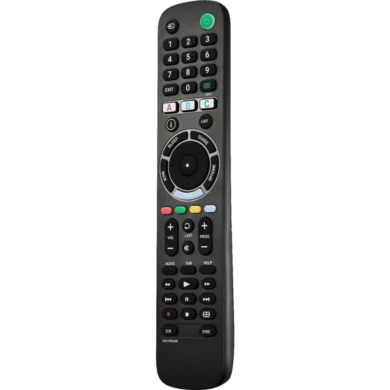 Insignia™ - NS-RMTSNY21 Replacement Remote for Sony TVs - Black