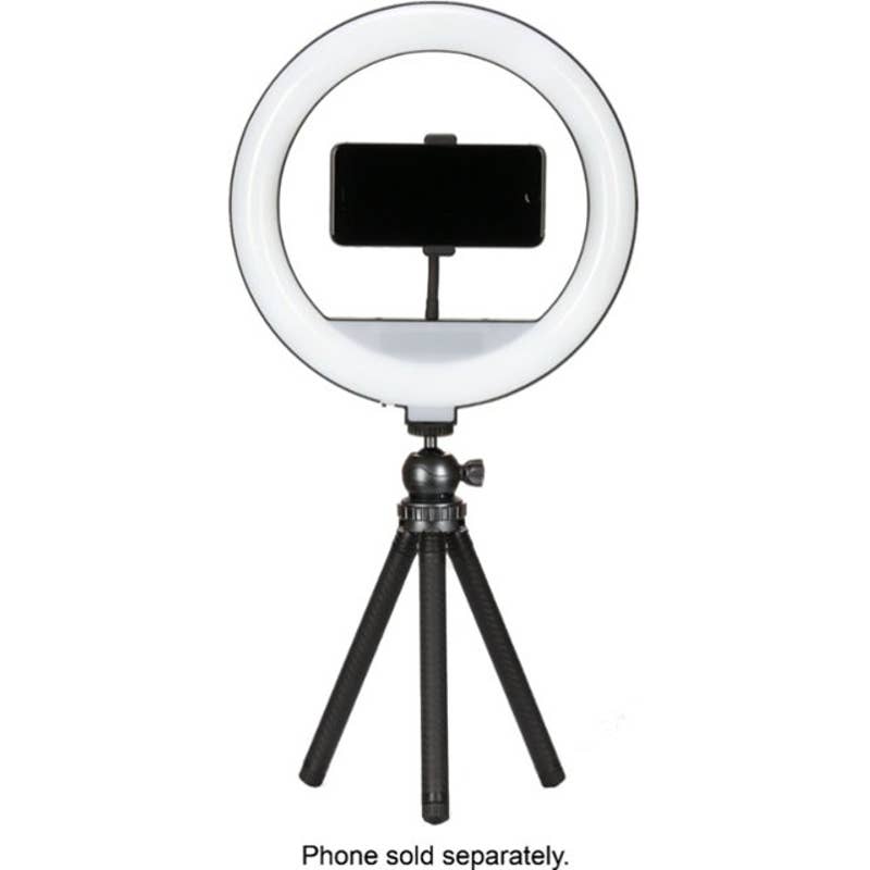 Sunpak -VGT-LED184-12RL 12” Bi-Color Tabletop or Handheld Vlogging Kit with Bluetooth Remote for Smartphones and Compact Cameras