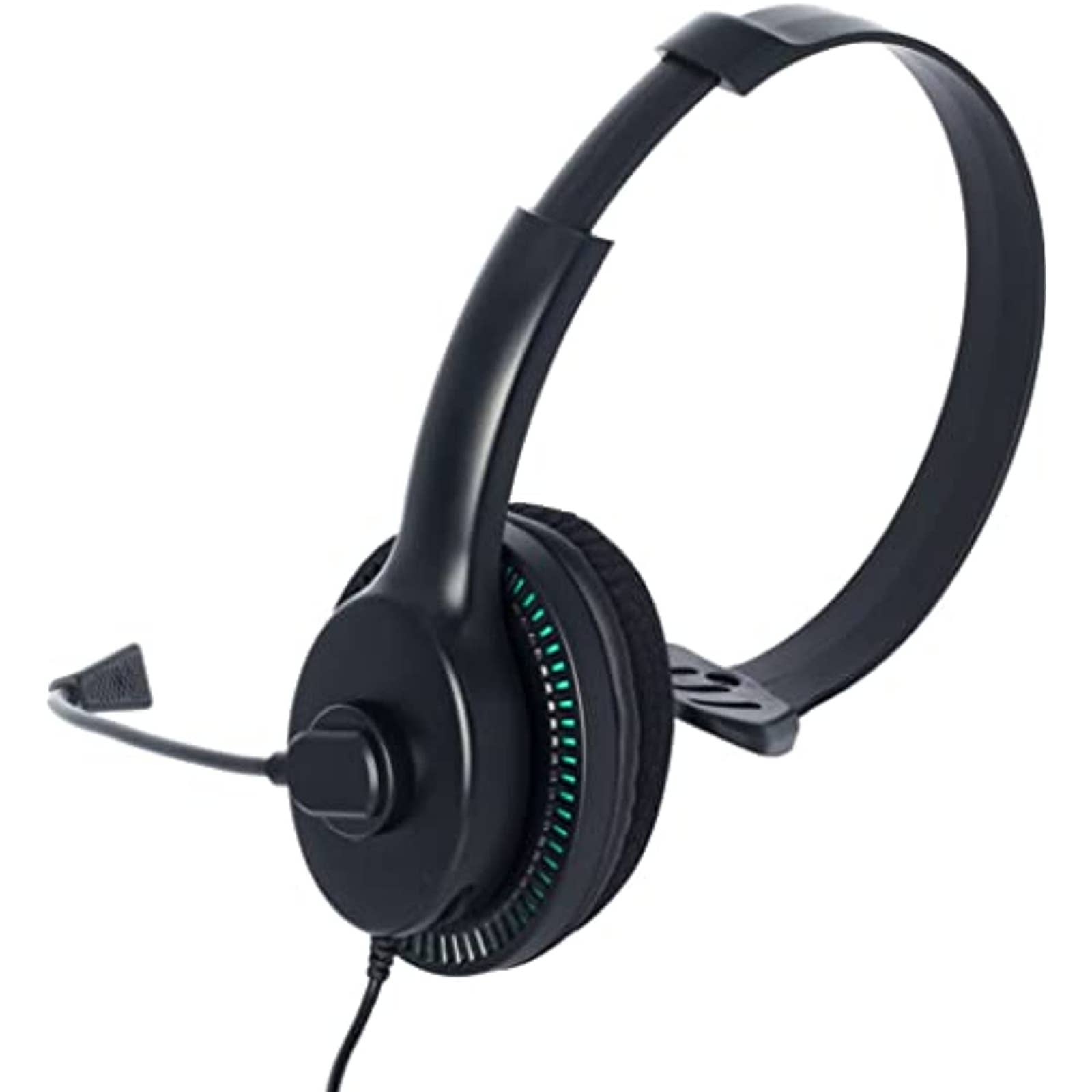 Insignia - NS-XB1MCHAT Wired Chat Headset for Xbox Series X | S and Xbox One - Black/Green