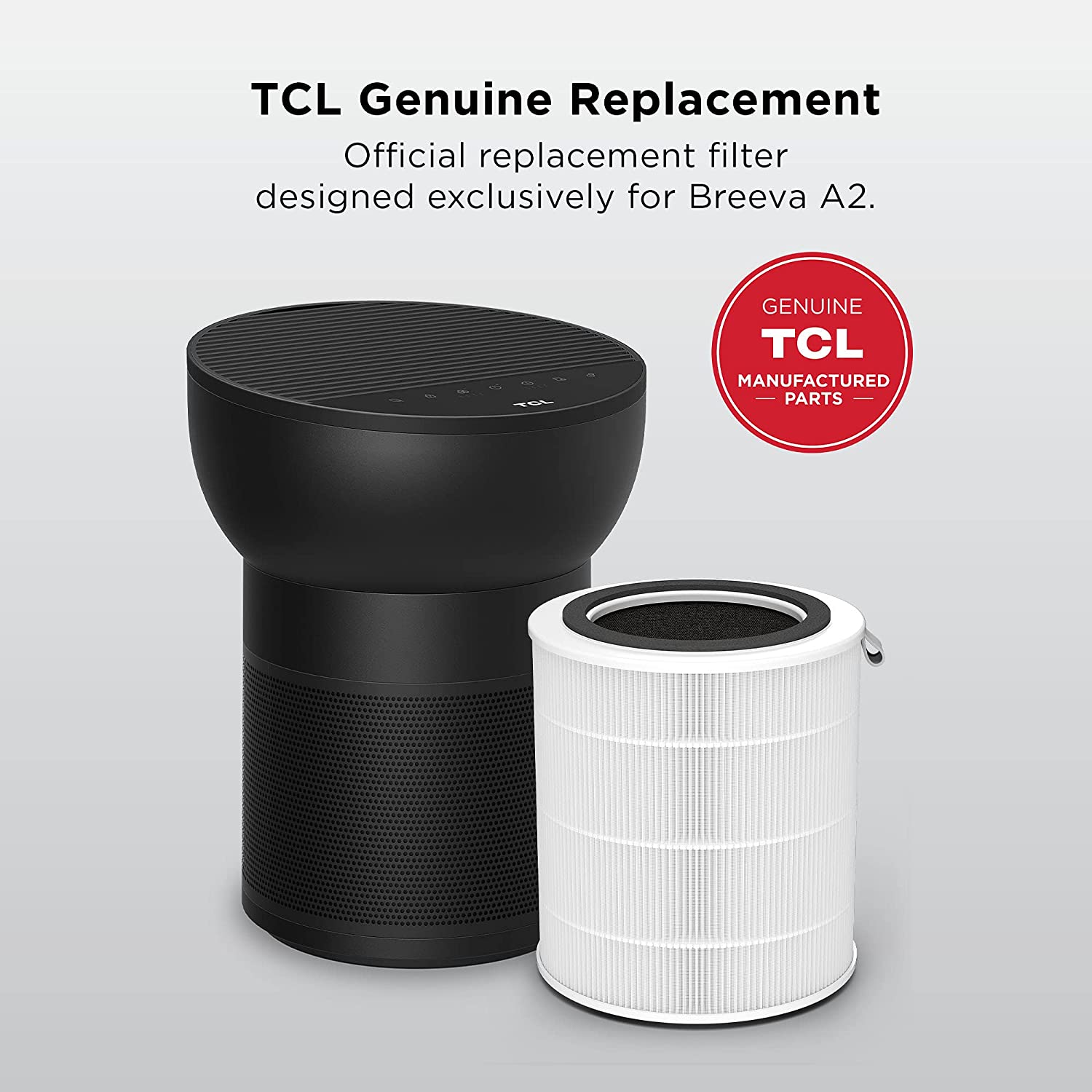 TCL - AR2S Air Purifier True HEPA Replacement Filter for Breeva A2 - White